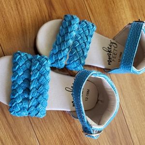 Monkey Feet 12-18 months blue Nyla sandals